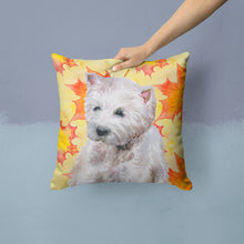 Load image into Gallery viewer, Westie Fall Throw Pillow - 14x14 Decorative Pillow – Art for Your Home &amp; Patio BB9962PW1414