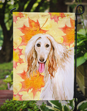 Load image into Gallery viewer, Afghan Hound Fall Garden Flag - Outdoor Decorative Yard Flag BB9963GF