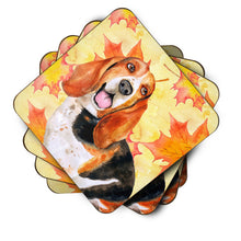 Load image into Gallery viewer, Basset Hound Fall Foam Coaster  BB9965FC