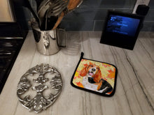 Load image into Gallery viewer, Basset Hound Fall Pot Holders - Set of 2 - Heat-Resistant Kitchen Essentials BB9965PTHD