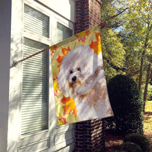 Load image into Gallery viewer, Bichon Frise #2 Fall Flag Canvas House Size BB9966CHF