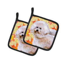 Load image into Gallery viewer, Bichon Frise #2 Fall Pot Holders - Set of 2 - Heat-Resistant Kitchen Essentials BB9966PTHD