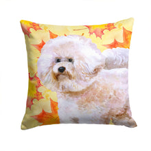 Load image into Gallery viewer, Bichon Frise #2 Fall Throw Pillow - 14x14 Decorative Pillow – Art for Your Home &amp; Patio BB9966PW1414