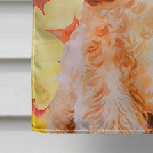Load image into Gallery viewer, Cocker Spaniel Fall Flag Canvas House Size BB9967CHF