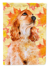 Load image into Gallery viewer, Cocker Spaniel Fall Flag Canvas House Size BB9967CHF