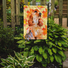 Load image into Gallery viewer, Cocker Spaniel Fall Garden Flag - Outdoor Decorative Yard Flag BB9967GF