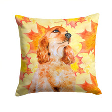 Load image into Gallery viewer, Cocker Spaniel Fall Throw Pillow - 14x14 Decorative Pillow – Art for Your Home &amp; Patio BB9967PW1414
