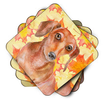 Load image into Gallery viewer, Red Dachshund Fall Foam Coaster  BB9968FC