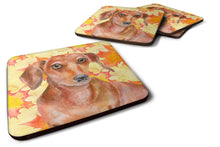 Load image into Gallery viewer, Red Dachshund Fall Foam Coaster  BB9968FC
