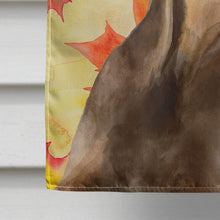 Load image into Gallery viewer, Doberman Pinscher Fall Flag Canvas House Size BB9970CHF