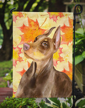Load image into Gallery viewer, Doberman Pinscher Fall Garden Flag - Outdoor Decorative Yard Flag BB9970GF