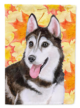 Load image into Gallery viewer, Siberian Husky #2 Fall Flag Canvas House Size BB9973CHF