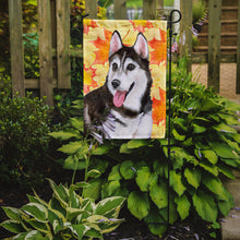 Load image into Gallery viewer, Siberian Husky #2 Fall Garden Flag - Outdoor Decorative Yard Flag BB9973GF