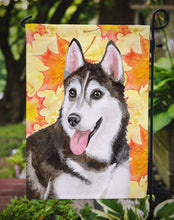 Load image into Gallery viewer, Siberian Husky #2 Fall Garden Flag - Outdoor Decorative Yard Flag BB9973GF
