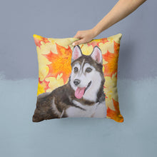 Load image into Gallery viewer, Siberian Husky #2 Fall Throw Pillow - 14x14 Decorative Pillow – Art for Your Home &amp; Patio BB9973PW1414