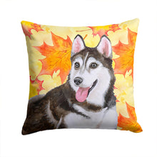 Load image into Gallery viewer, Siberian Husky #2 Fall Throw Pillow - 14x14 Decorative Pillow – Art for Your Home &amp; Patio BB9973PW1414