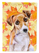 Load image into Gallery viewer, Jack Russell Terrier #2 Fall Flag Canvas House Size BB9974CHF