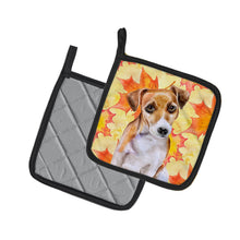 Load image into Gallery viewer, Jack Russell Terrier #2 Fall Pot Holders - Set of 2 - Heat-Resistant Kitchen Essentials BB9974PTHD