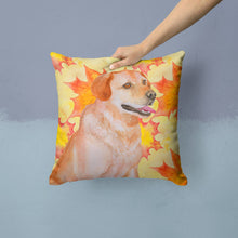 Load image into Gallery viewer, Labrador Retriever Fall Throw Pillow - 14x14 Decorative Pillow – Art for Your Home &amp; Patio BB9975PW1414
