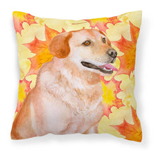 Load image into Gallery viewer, Labrador Retriever Fall Fabric Decorative Pillow