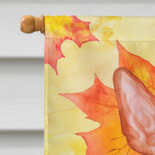 Load image into Gallery viewer, Pharaoh Hound Fall Flag Canvas House Size BB9976CHF