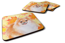 Load image into Gallery viewer, Pomeranian #2 Fall Foam Coaster  BB9977FC