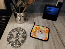 Load image into Gallery viewer, Pomeranian #2 Fall Pot Holders - Set of 2 - Heat-Resistant Kitchen Essentials BB9977PTHD