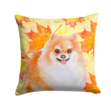 Load image into Gallery viewer, Pomeranian #2 Fall Throw Pillow - 14x14 Decorative Pillow – Art for Your Home &amp; Patio BB9977PW1414
