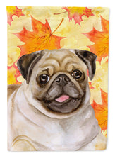 Load image into Gallery viewer, Fawn Pug Fall Garden Flag - Outdoor Decorative Yard Flag BB9979GF