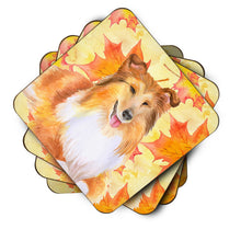 Load image into Gallery viewer, Sheltie Fall Foam Coaster  BB9981FC