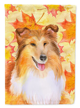 Load image into Gallery viewer, Sheltie Fall Garden Flag - Outdoor Decorative Yard Flag BB9981GF