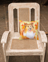 Load image into Gallery viewer, Sheltie Fall Fabric Decorative Pillow BB9981PW1818