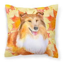 Load image into Gallery viewer, Sheltie Fall Fabric Decorative Pillow BB9981PW1818