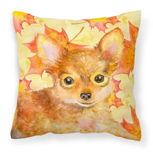 Load image into Gallery viewer, Toy Terrier Fall Fabric Decorative Pillow BB9983PW1818