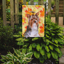 Load image into Gallery viewer, Yorkshire Terrier #2 Fall Garden Flag - Outdoor Decorative Yard Flag BB9984GF