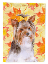 Load image into Gallery viewer, Yorkshire Terrier #2 Fall Garden Flag - Outdoor Decorative Yard Flag BB9984GF
