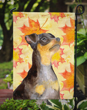 Load image into Gallery viewer, Miniature Pinscher #2 Fall Garden Flag - Outdoor Decorative Yard Flag BB9985GF