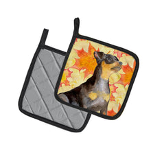 Load image into Gallery viewer, Miniature Pinscher #2 Fall Pot Holders - Set of 2 - Heat-Resistant Kitchen Essentials BB9985PTHD