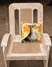 Load image into Gallery viewer, Miniature Pinscher #2 Fall Fabric Decorative Pillow BB9985PW1818