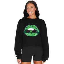 Load image into Gallery viewer, Lucky Charm Lips Black Crewneck