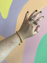Load image into Gallery viewer, Gold Titanium Bead Bracelet