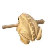 Load image into Gallery viewer, 2&quot; Wooden Musical Frog - Natural (Percussion Instrument)