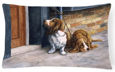 Bassets Basset Hound Fabric Decorative Pillow BDBA0016PW1216