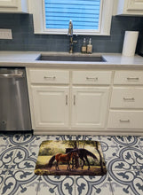 Load image into Gallery viewer, Horses by Daphne Baxter Machine Washable Memory Foam Mat BDBA0055RUG