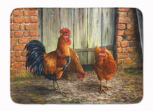 Load image into Gallery viewer, Rooster and Chickens by Daphne Baxter Machine Washable Memory Foam Mat BDBA0056RUG