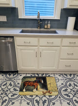 Load image into Gallery viewer, Horse and Chickens by Daphne Baxter Machine Washable Memory Foam Mat BDBA0087RUG