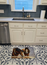 Load image into Gallery viewer, Horses Taking a Drink of Water Machine Washable Memory Foam Mat BDBA0119RUG