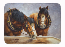 Load image into Gallery viewer, Horses Taking a Drink of Water Machine Washable Memory Foam Mat BDBA0119RUG