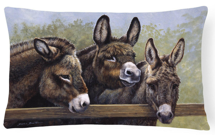 Donkeys by Daphne Baxter Fabric Decorative Pillow BDBA0235PW1216