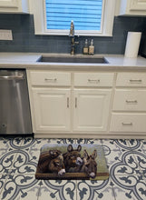 Load image into Gallery viewer, Donkeys by Daphne Baxter Machine Washable Memory Foam Mat BDBA0235RUG